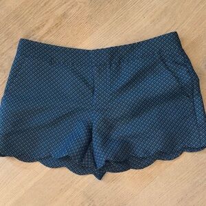 Club Monaco size 2 like new Blue Patterned Women's Shorts